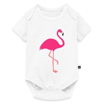 Flamingo - design animal - Body à manches courtes Premium Bébé - blanc - Devant