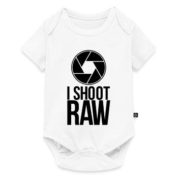 shoot raw - Baby Premium short-sleeve bodysuit - white - Front