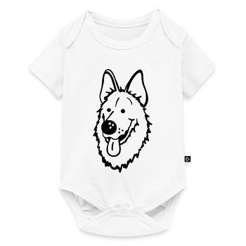 German Shepherd - Baby Premium short-sleeve bodysuit - white - Front