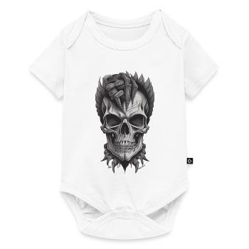Cool Skull - Baby Premium Kurzarmbody - Weiß - Vorne