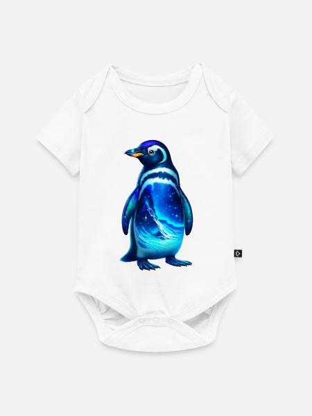 Pinguin - Baby Premium Kurzarmbody - Weiß