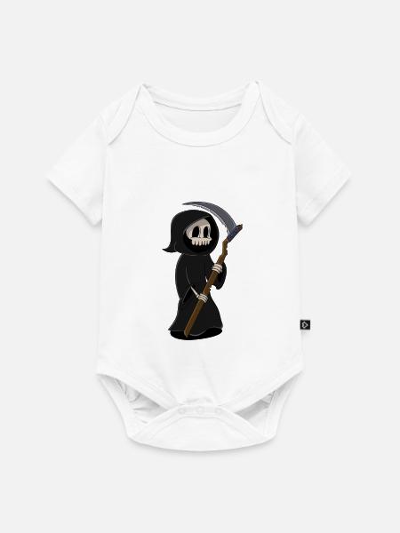 Skull - Baby Premium Kurzarmbody - Weiß