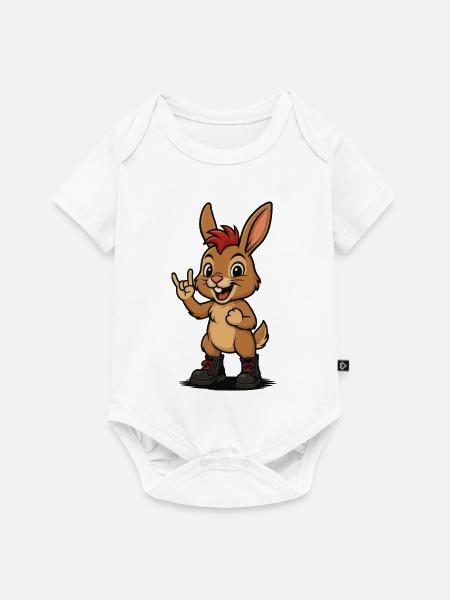 Punk Hopstar - Baby Premium Kurzarmbody - Weiß