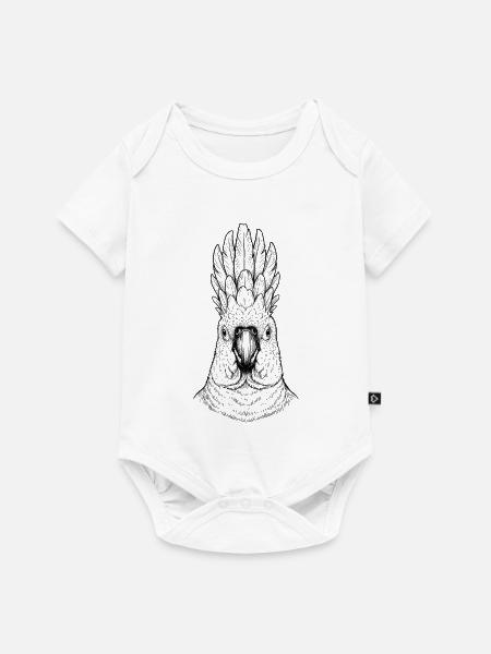 Kakadu - Baby Premium Kurzarmbody - Weiß