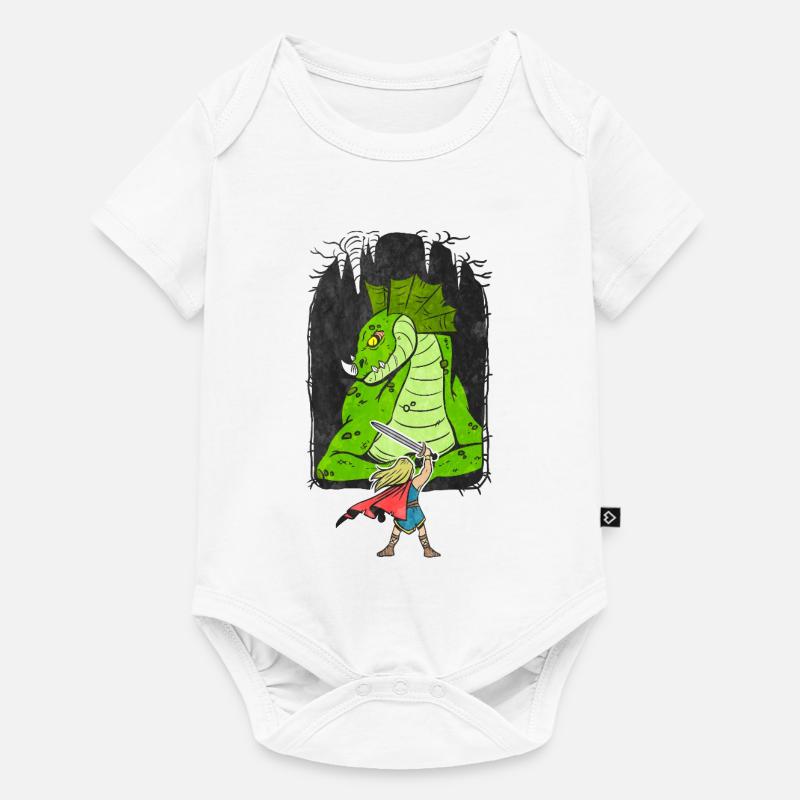 Siegfried - Baby Premium Kurzarmbody - Weiß