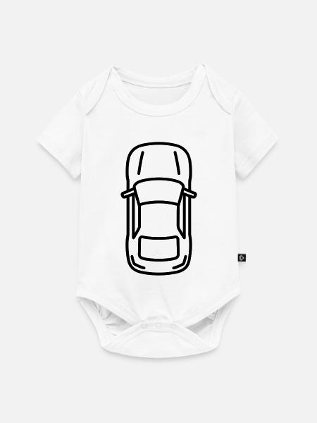 Auto - Baby Premium Kurzarmbody - Weiß