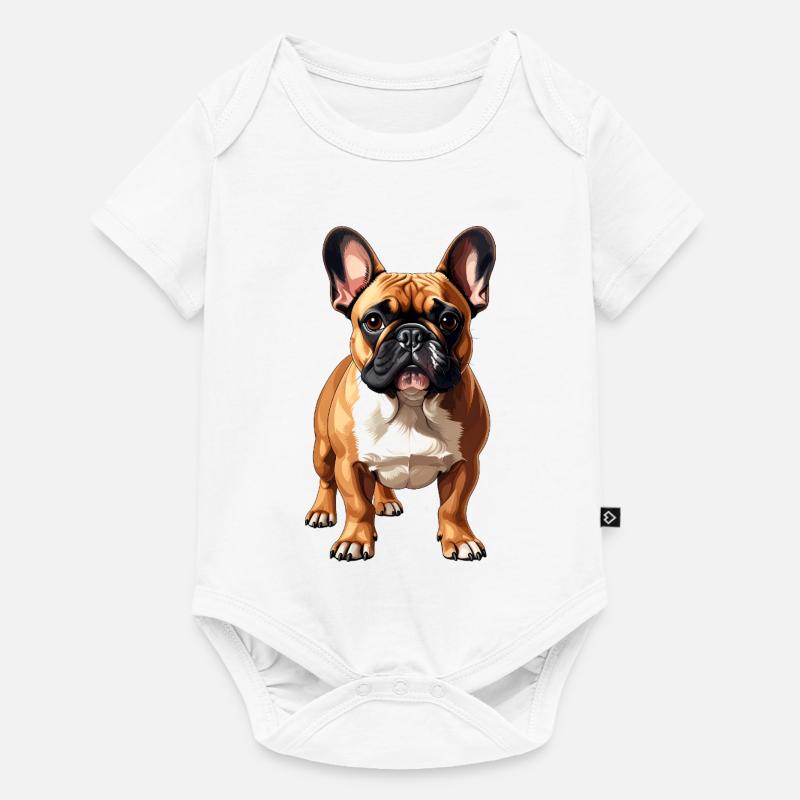 Bouledogue français - Body à manches courtes Premium Bébé - blanc
