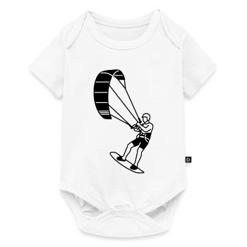 Kitesurfeur - Body à manches courtes Premium Bébé - blanc - Devant