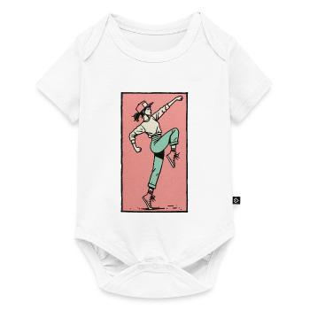 Female dancer #13 - Baby Premium short-sleeve bodysuit - white - Front