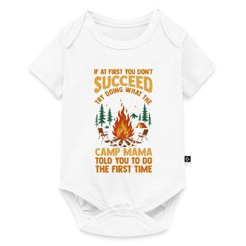 Camping Mom Mother Life Forest Camper - Baby Premium short-sleeve bodysuit - white - Front