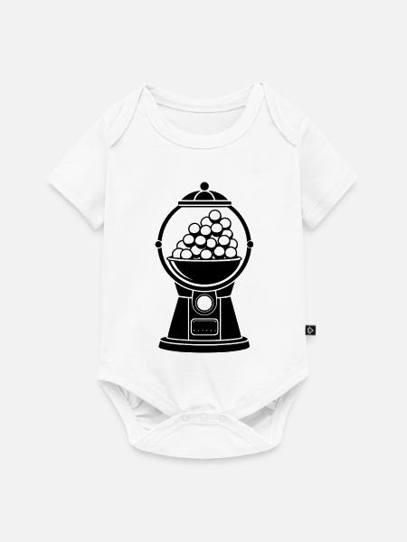 Kaugummiautomat - Baby Premium Kurzarmbody - Weiß