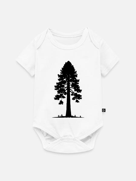 Riesige Sekvoia-Baum - Baby Premium Kurzarmbody - Weiß