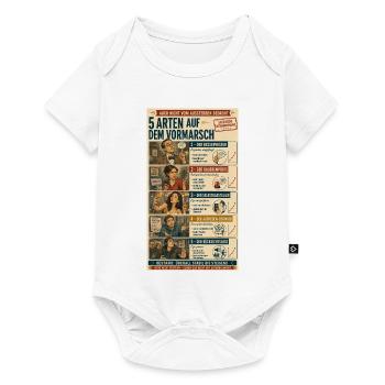 5 Arten auf dem Vormarsch - Baby Premium Kurzarmbody - Weiß - Vorne