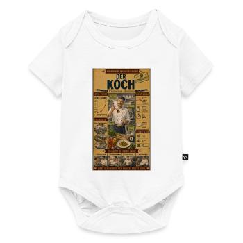 Der Koch – Liebe geht durch den Magen - Baby Premium Kurzarmbody - Weiß - Vorne