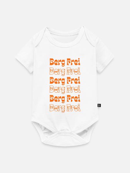 Retro Berg Frei Mountain Typography - Baby Premium Kurzarmbody - Weiß