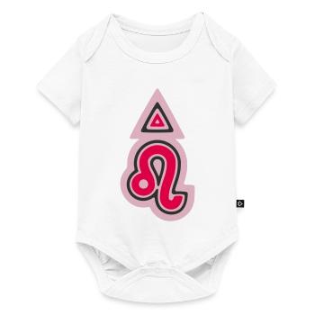 Zodiac-Stammes-Löwe und Feuer - Baby Premium Kurzarmbody - Weiß - Vorne