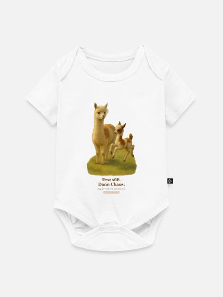 erst-cria-dann-chaos - Baby Premium Kurzarmbody - Weiß