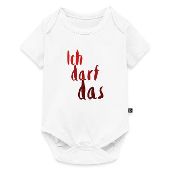 Ich darf das rot1 - Baby Premium Kurzarmbody - Weiß - Vorne