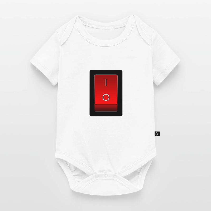 on off switch, on off switch Baby Premium short-sleeve bodysuit