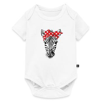 Zèbre Bandana - Body à manches courtes Premium Bébé - blanc - Devant