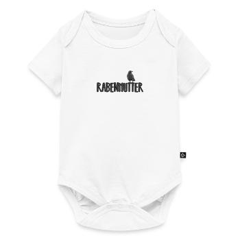 Rabenmutter Damen Frauen Familien Mutter - Baby Premium Kurzarmbody - Weiß - Vorne