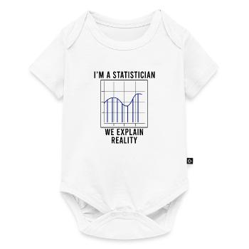 Funny Saying Statistician Data Science Analyst - Baby Premium short-sleeve bodysuit - white - Front