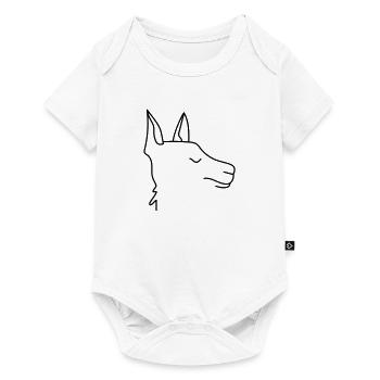Lama abstract - Baby Premium short-sleeve bodysuit - white - Front