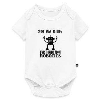 Mechaniker, Roboteringenieur, lustige Roboter - Baby Premium Kurzarmbody - Weiß - Vorne