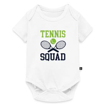 Équipe de tennis Joueur de tennis de balle - Body à manches courtes Premium Bébé - blanc - Devant