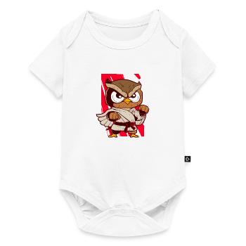 Ironic Wildlife Bird Artsy Owl Sports - Body à manches courtes Premium Bébé - blanc - Devant