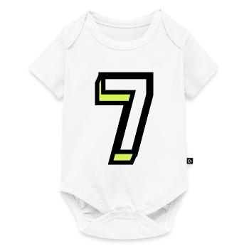 7 YEARS. 7th ANNIVERSARY. BIRTHDAY 7 YEARS. 7 - Baby Premium short-sleeve bodysuit - white - Front