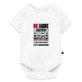 60. Geburtstag Männer Frauen Lustig 60 Jahre - Baby Premium Kurzarmbody - Weiß - Vorne