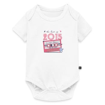 2015 Birthday born in 2015 Retro Vintage - Baby Premium short-sleeve bodysuit - white - Front