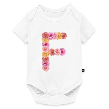 Lettre F de Dalien - Body à manches courtes Premium Bébé - blanc - Devant