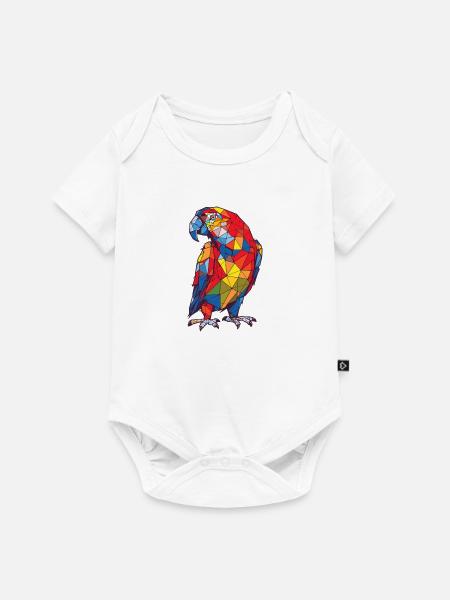Papagei - Baby Premium Kurzarmbody - Weiß