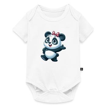 panda 5 - Body à manches courtes Premium Bébé - blanc - Devant