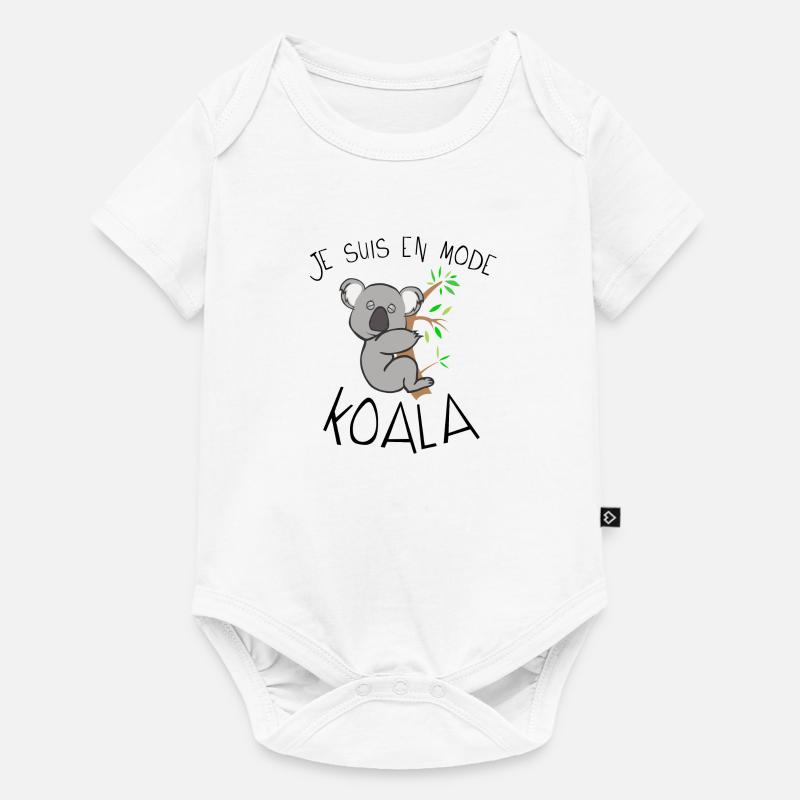 koala citation en mode dort dormir humour - Body à manches courtes Premium Bébé - blanc