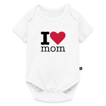 I Love Mom - Baby Premium Kurzarmbody - Weiß - Vorne