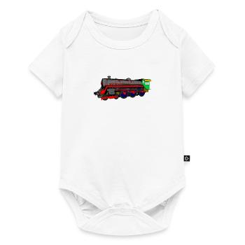 Steam locomotive - Baby Premium short-sleeve bodysuit - white - Front