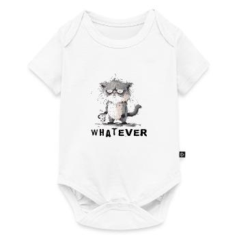Mürrisch Katze - Baby Premium short-sleeve bodysuit - white - Front