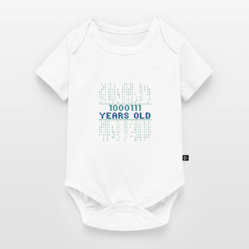 71e anniversaire 71 ans codeur de code binaire Body à manches courtes Premium Bébé
