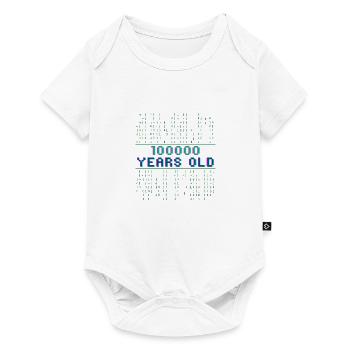 32. Geburtstag 32 Jahre alt Binärcode Coder - Baby Premium Kurzarmbody - Weiß - Vorne
