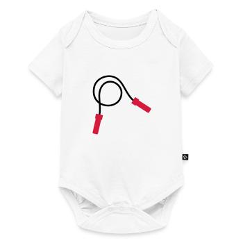 Skipping rope - Baby Premium short-sleeve bodysuit - white - Front
