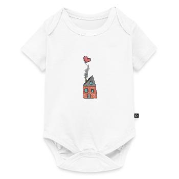 Maison du cœur - Body à manches courtes Premium Bébé - blanc - Devant