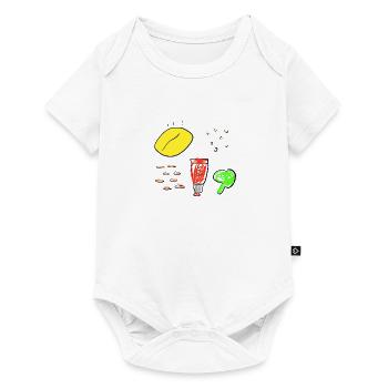 eat potato - Baby Premium short-sleeve bodysuit - white - Front