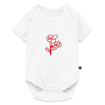 fleur naturelle - Body à manches courtes Premium Bébé - blanc - Devant