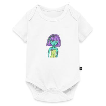 Mme Girl - Body à manches courtes Premium Bébé - blanc - Devant