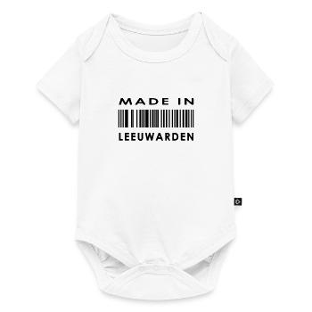 madein nl 19 leeuwarden - Baby Premium Kurzarmbody - Weiß - Vorne