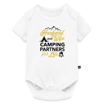 camping - Baby Premium short-sleeve bodysuit - white - Front