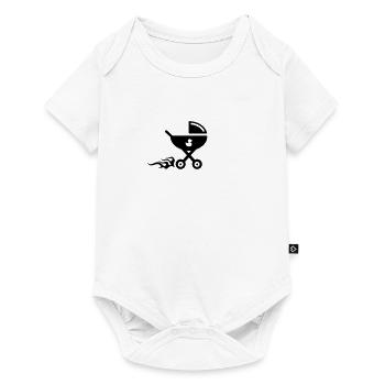 stroller, racing-baby buggy - Baby Premium short-sleeve bodysuit - white - Front